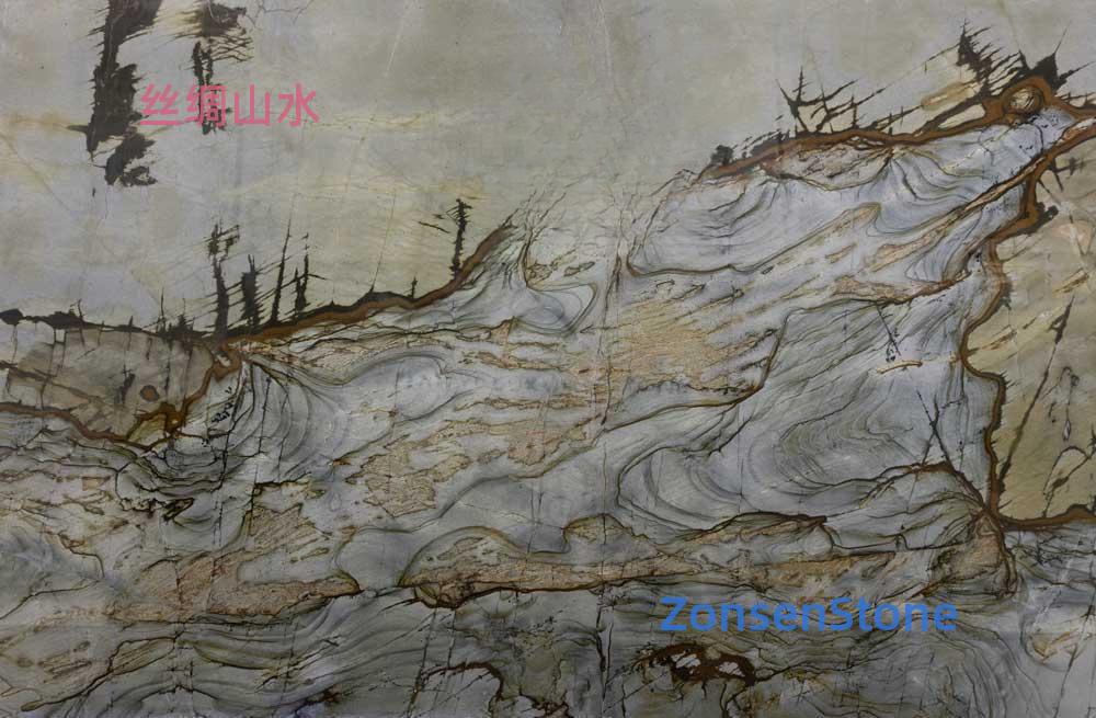 丝绸山水