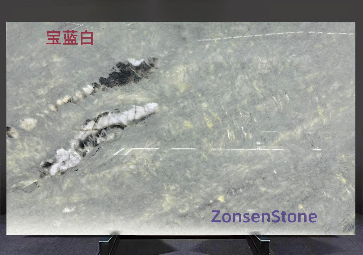 宝蓝白