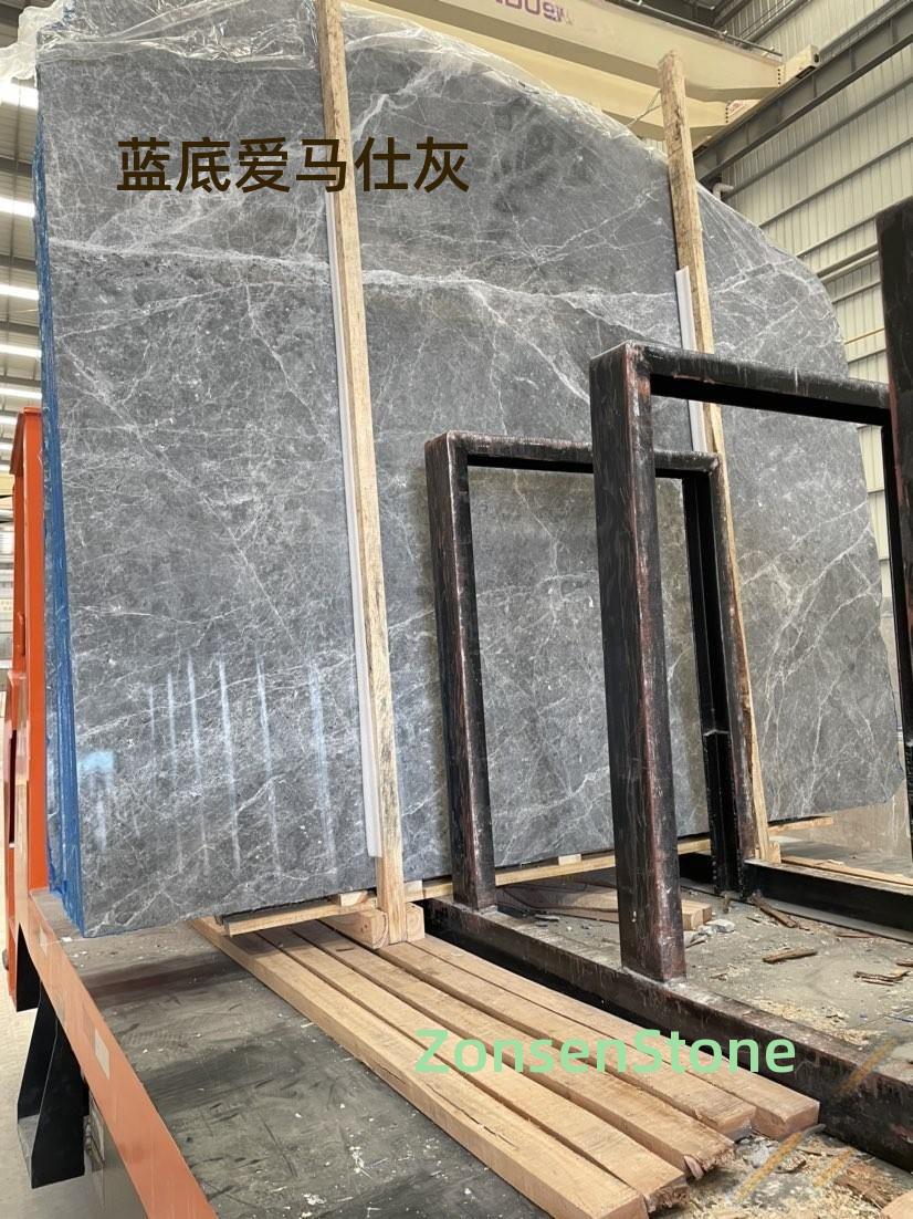 蓝底爱马仕灰