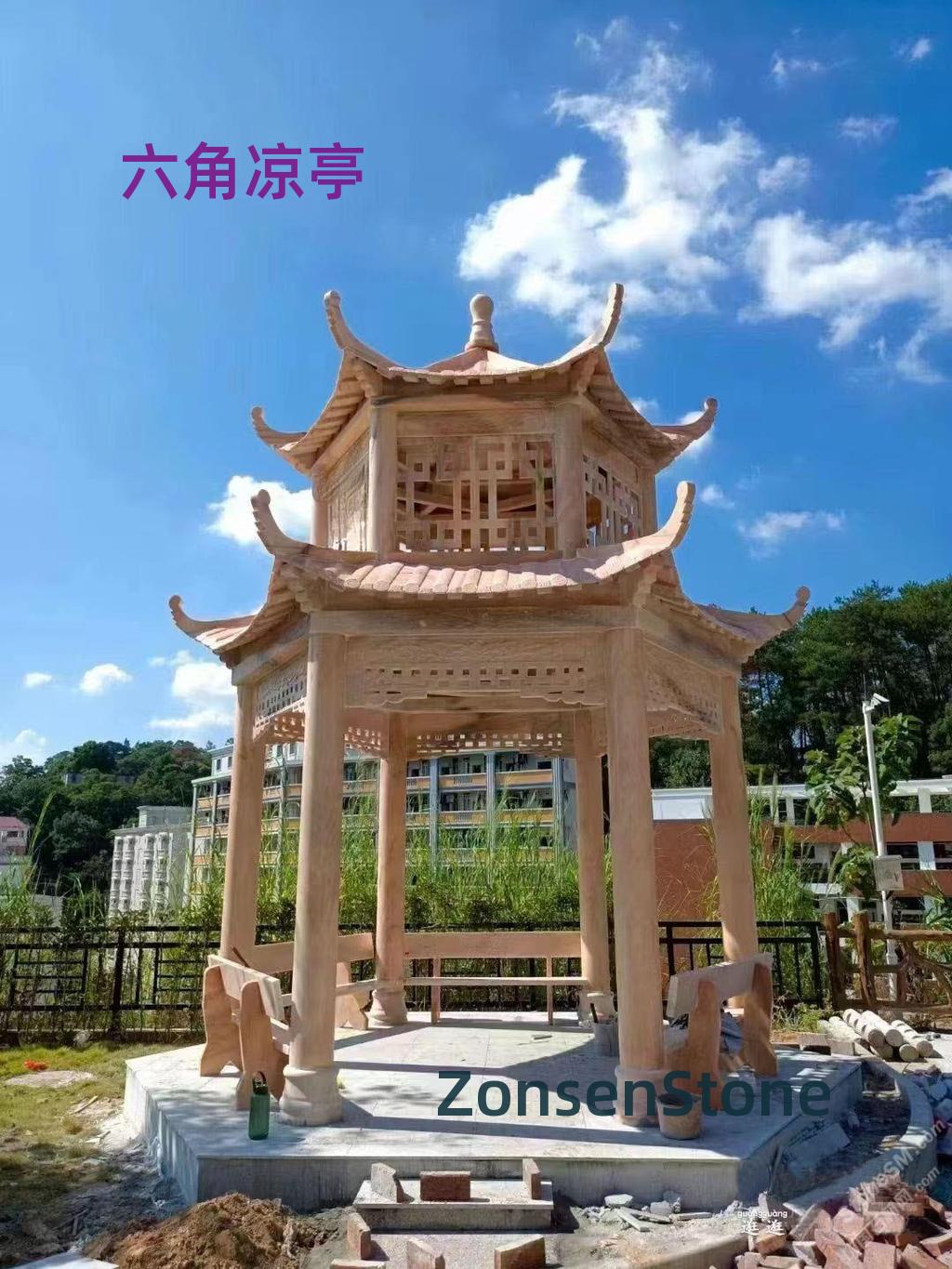 六角凉亭