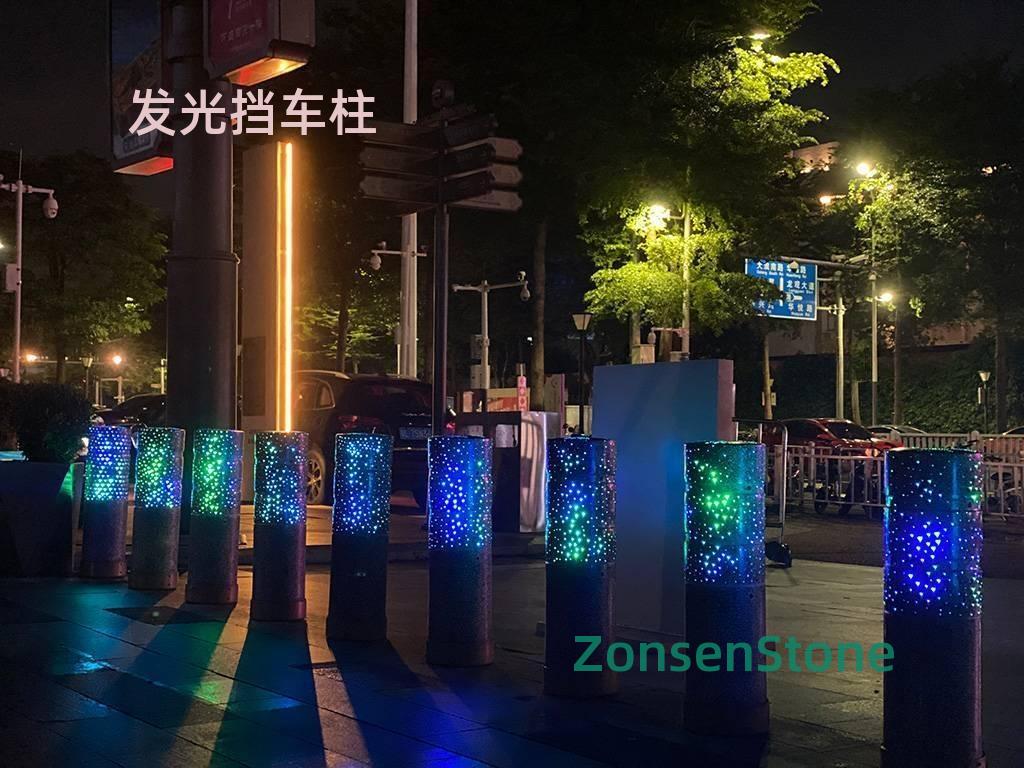发光挡车柱