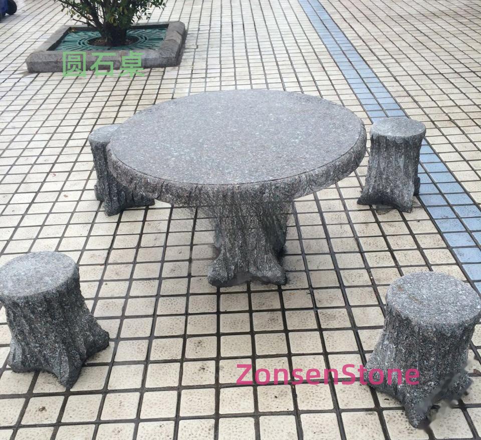 圆石桌