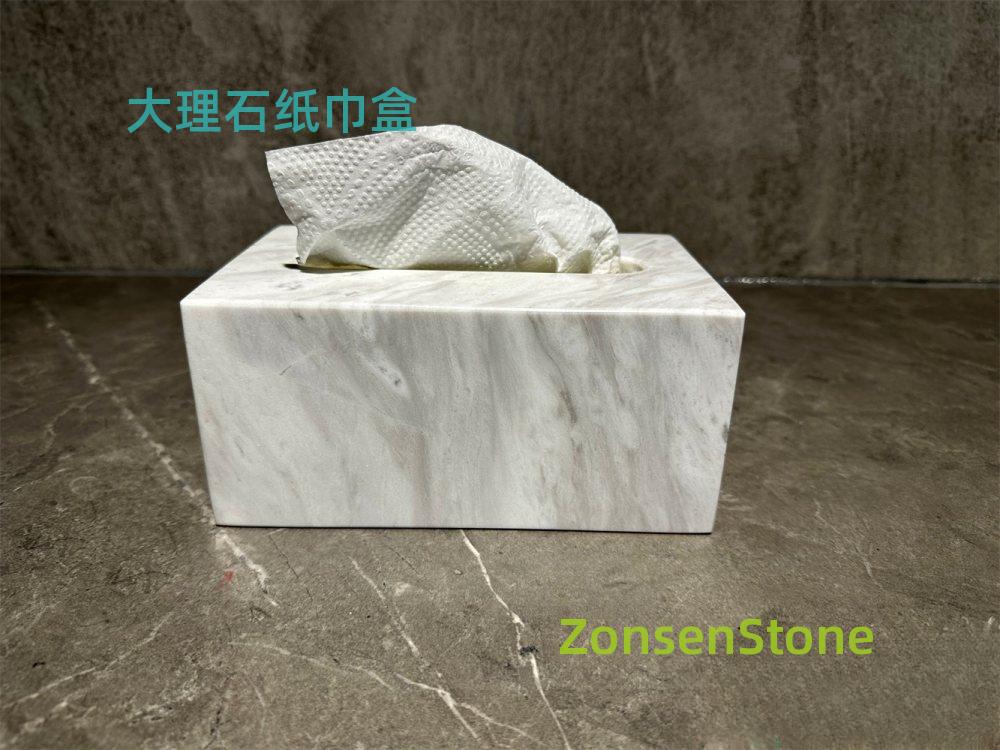 大理石纸巾盒