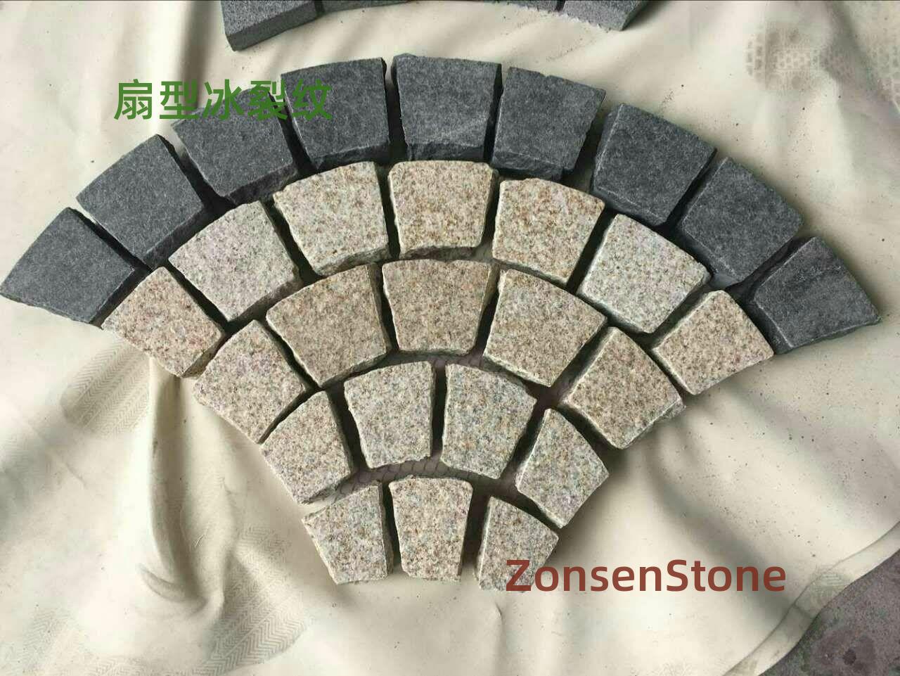 扇型冰裂纹