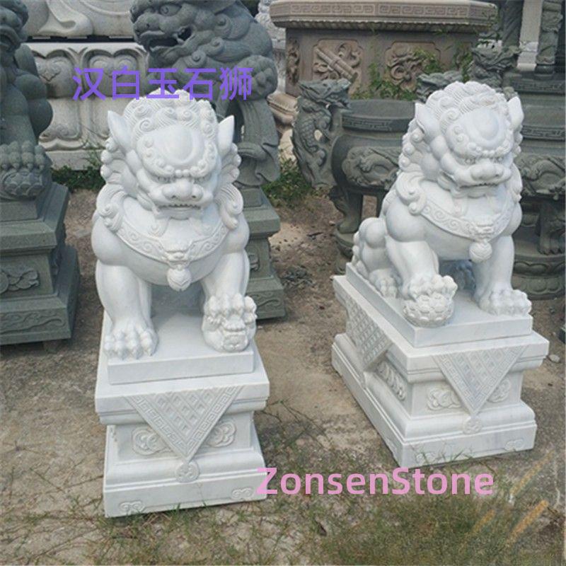 汉白玉石狮