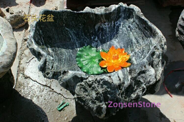 石头花盆