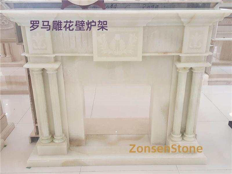 罗马雕花壁炉架
