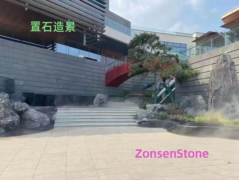 置石造景
