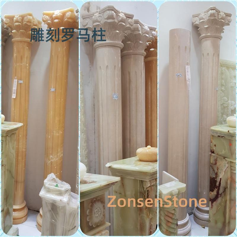 雕刻罗马柱