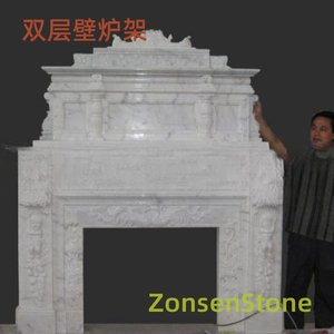 双层壁炉架