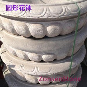 圆形花钵