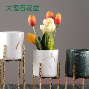 大理石花盆
