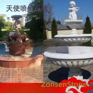天使喷泉石雕