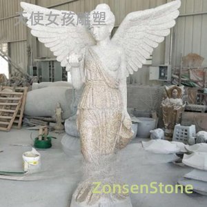 天使女孩雕塑