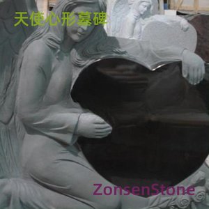 天使心形墓碑