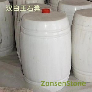 汉白玉石凳
