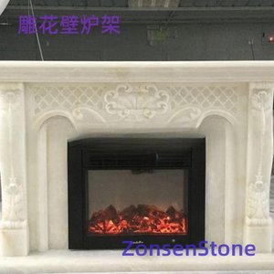 雕花壁炉架